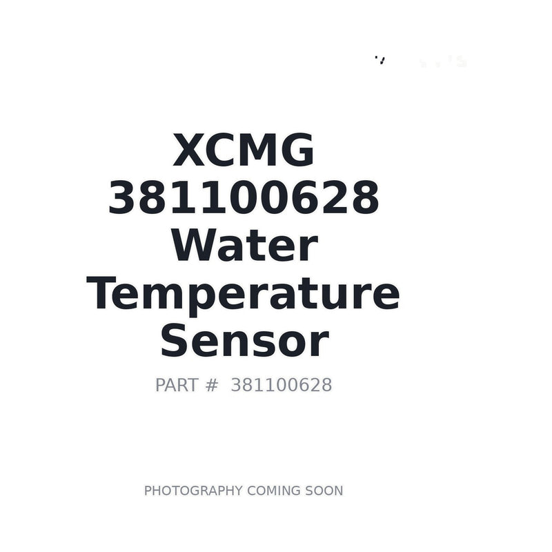 XCMG 381100628 Water Temperature Sensor for XE215 XE490 Excavator