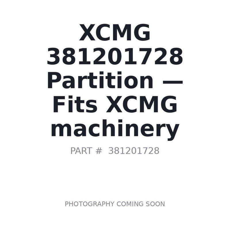 XCMG 381201728 replacement part for XCMG heavy equipment | AIM Rentals BC