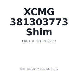 XCMG 381303773 Shim | Only 2 Left BC