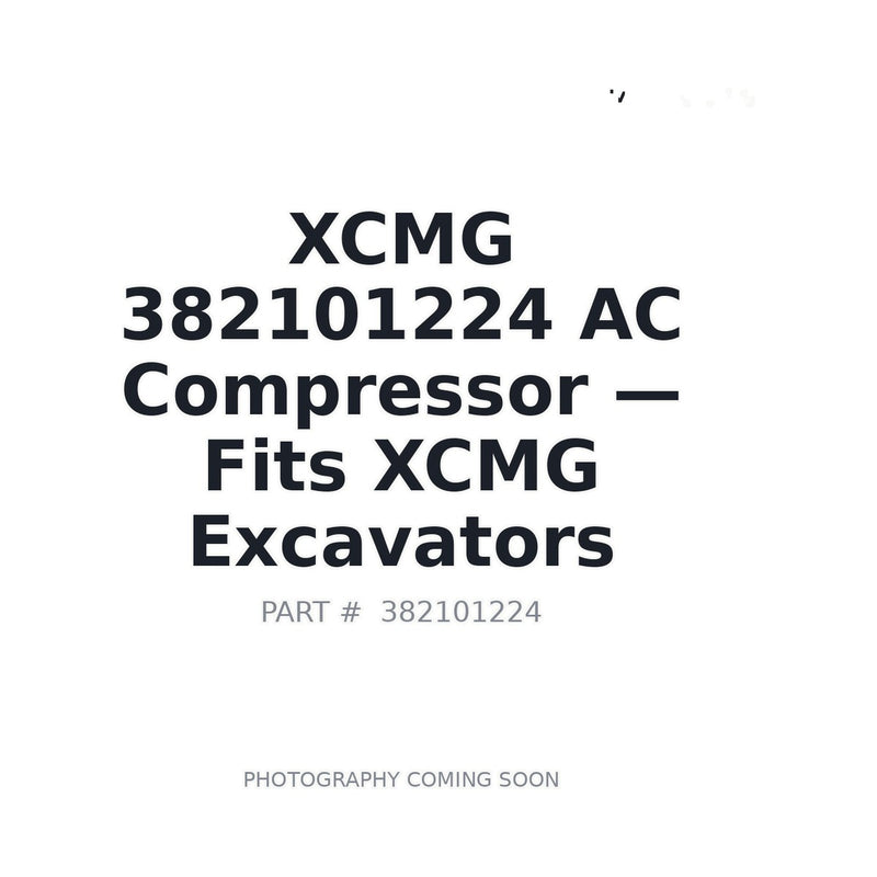 XCMG 382101224 Air Conditioning Compressor for GR2605 Motor Grader