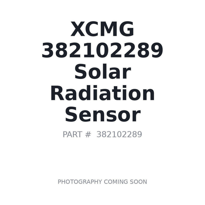 Genuine XCMG 382102289 Solar Radiation Sensor for GR2605 Motor Grader