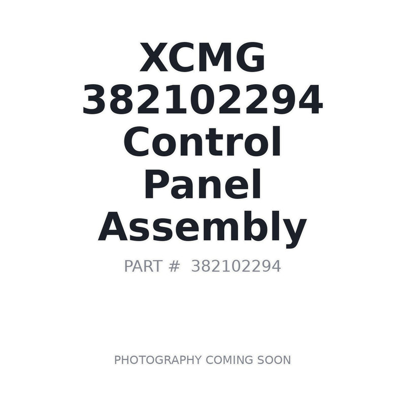 Genuine XCMG 382102294 Control Panel Assembly for GR2605 Motor Grader