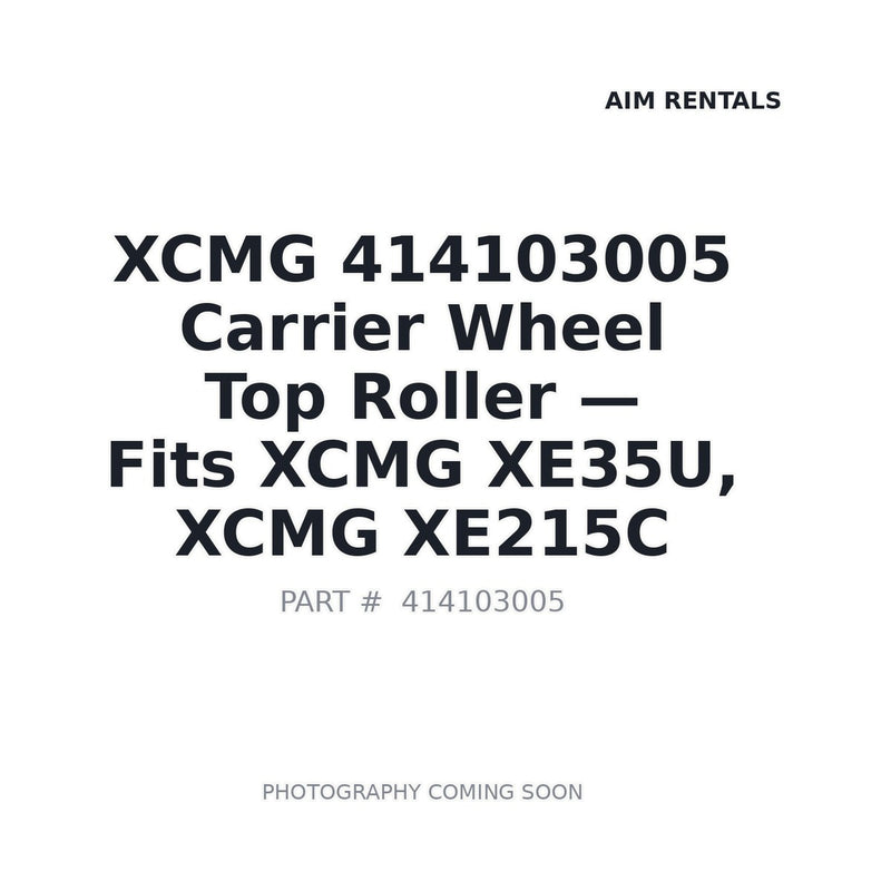 Genuine XCMG 414103005 Carrier Wheel Top Roller for XE35U XE215C Excavator