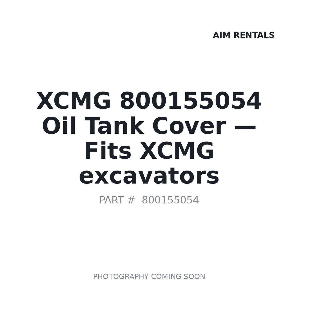 800155054 XCMG Fuel Tank Caps