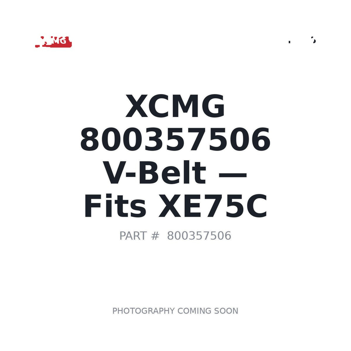 800357506 XCMG Belts