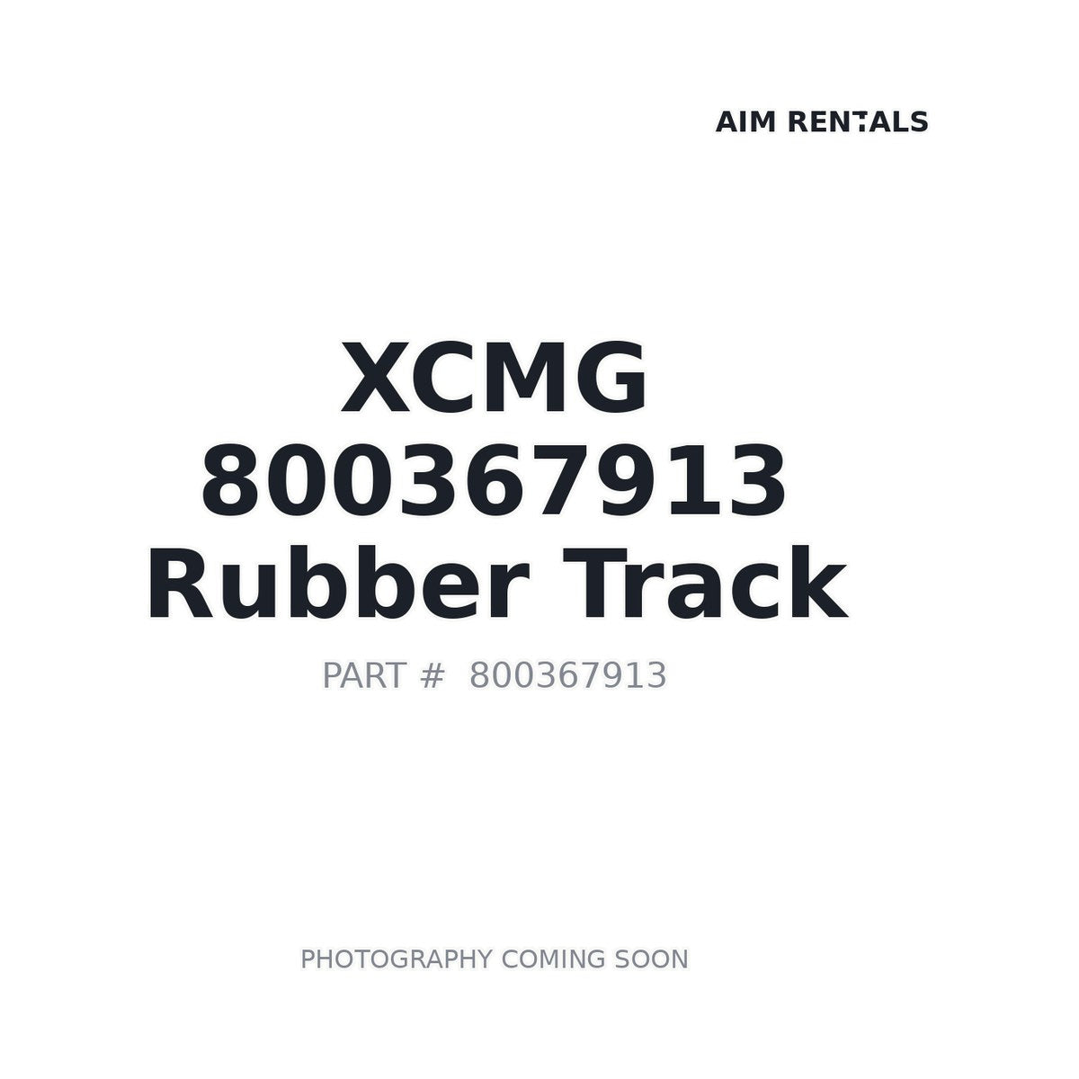 800367913 XCMG Rubber Track