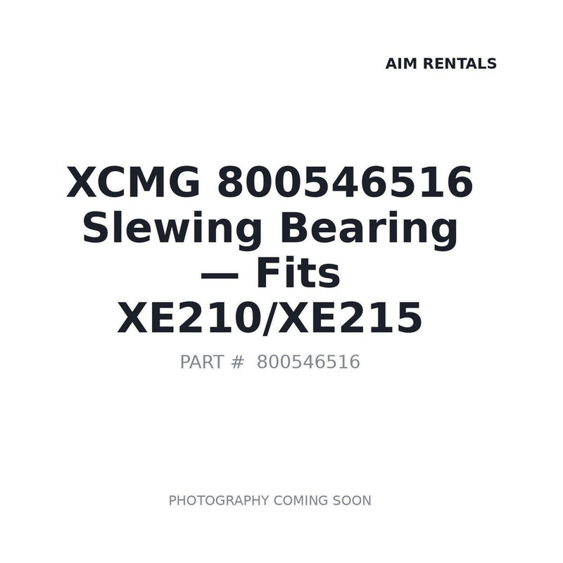 Genuine XCMG 800546516 Slewing Bearing Swing Circle for XE210 XE215 XE335 excavators