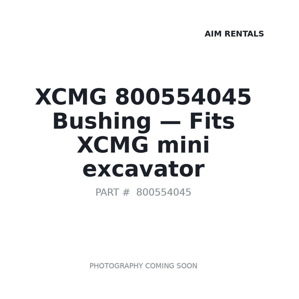 800554045 XCMG Bushings