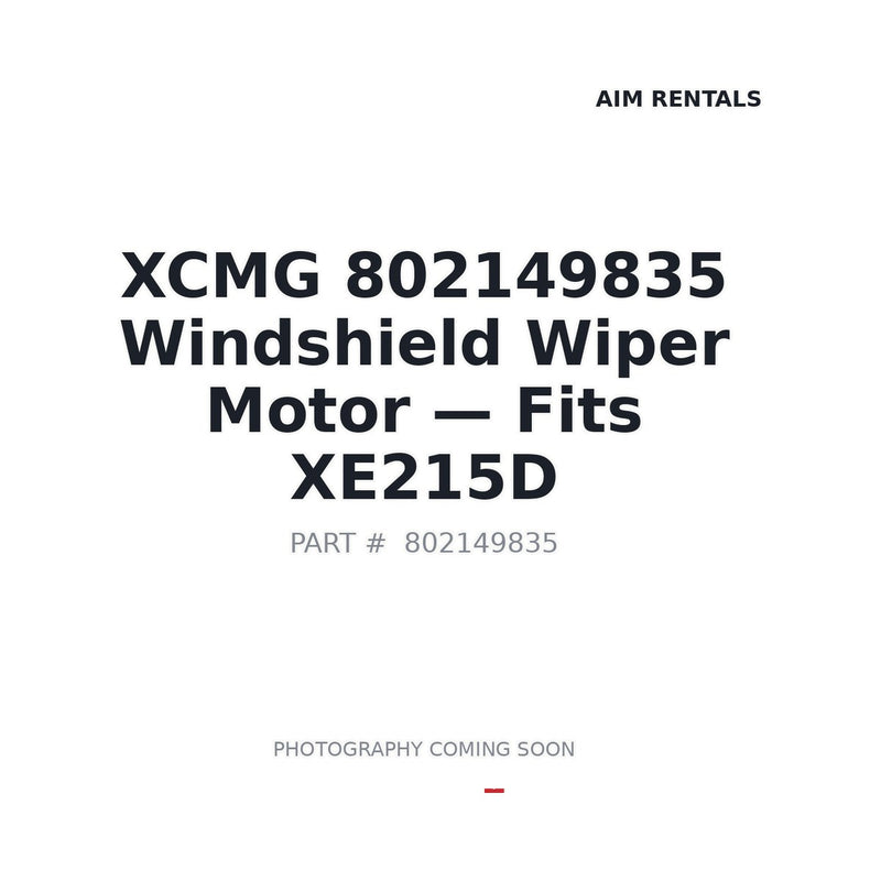 802149835 XCMG Electrical Motors