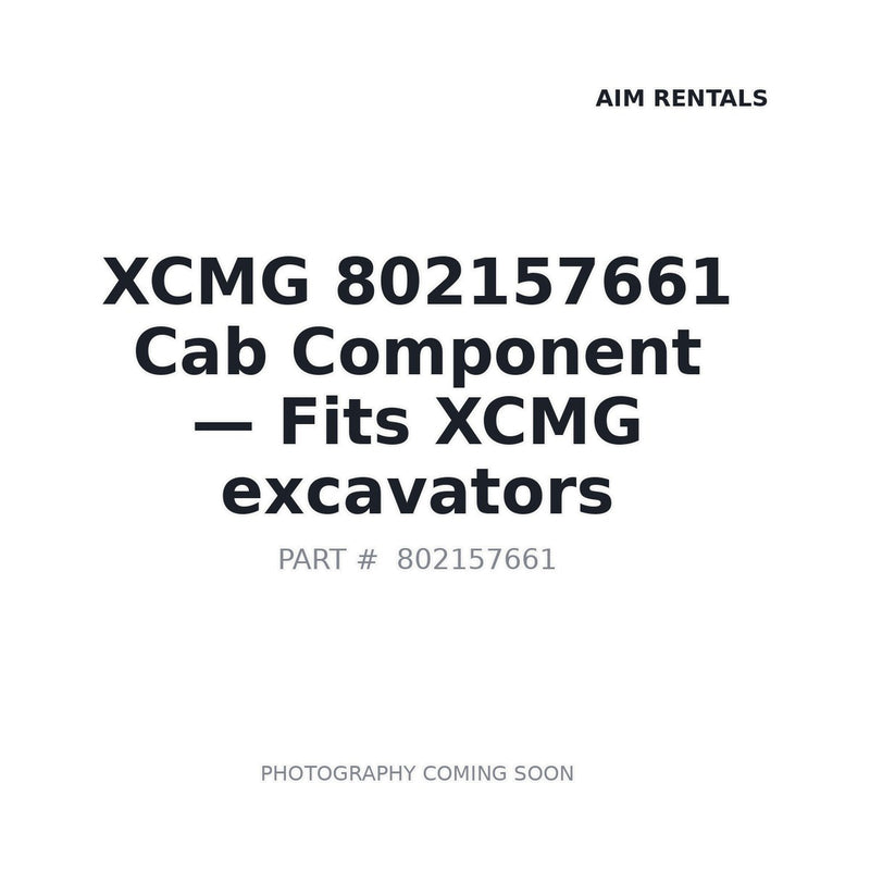 XCMG 802157661 Cab Assembly for XCMG excavator