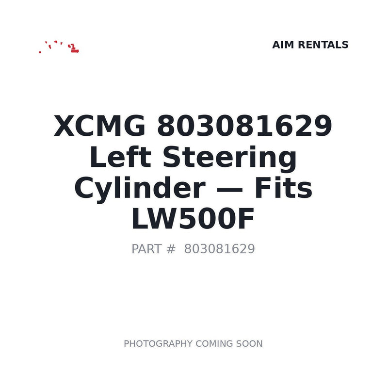 XCMG 803081629 Left Steering Cylinder for LW500F ZL50G wheel loaders