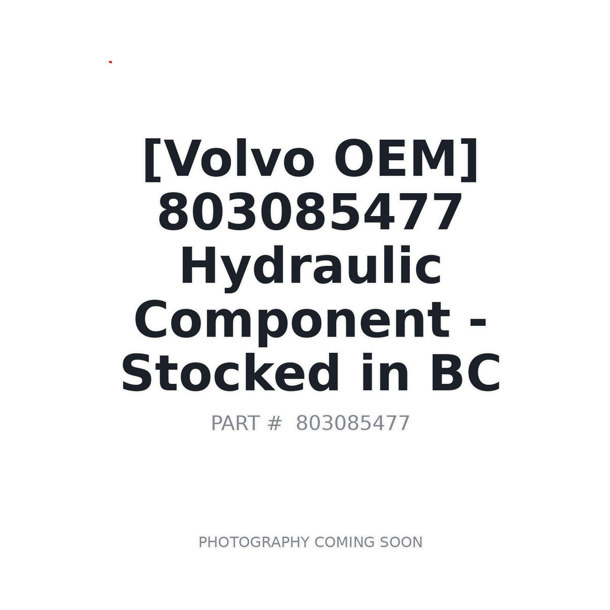 803085477 Volvo Hydraulic