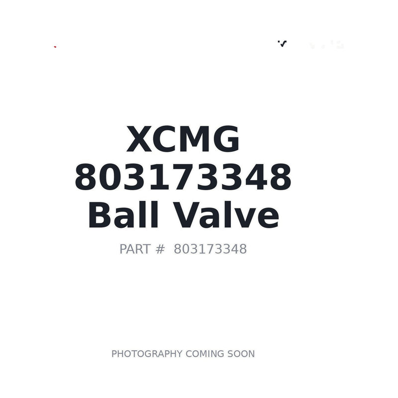803173348 XCMG Ball Valve
