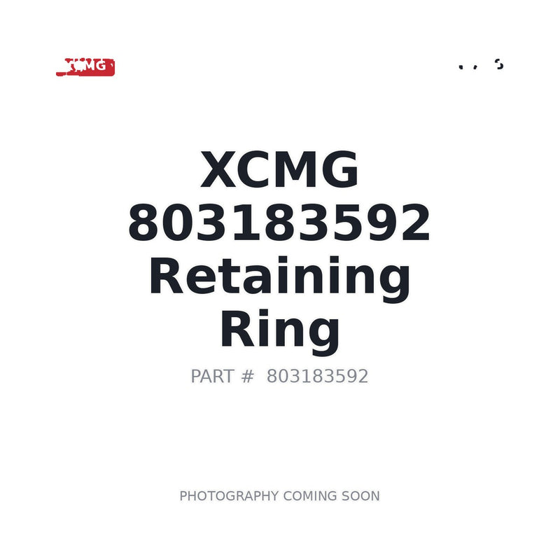 803183592 XCMG O-ring
