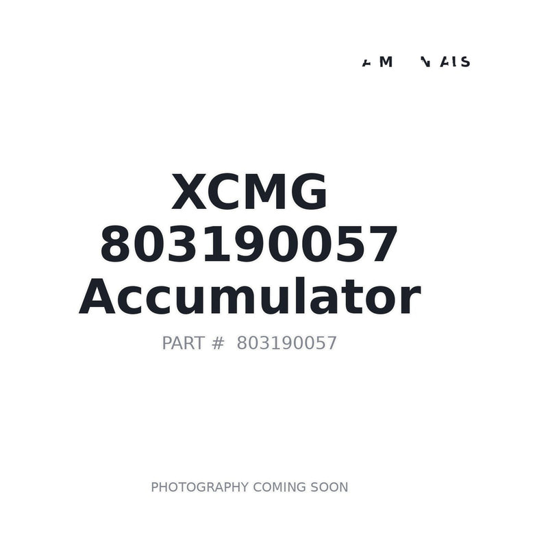 Genuine XCMG 803190057 Hydraulic Accumulator for GR180 Brake System