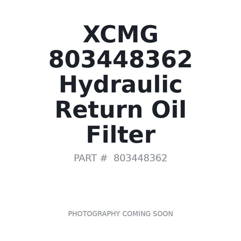 XCMG 803448362 hydraulic return oil filter XGHL20-800x10-01 for loaders and excavators