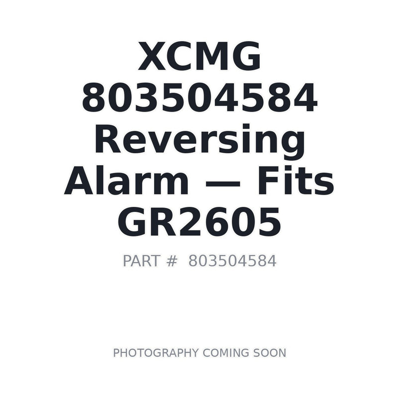 XCMG 803504584 reversing alarm backup buzzer for GR2605 mining grader XS203J roller