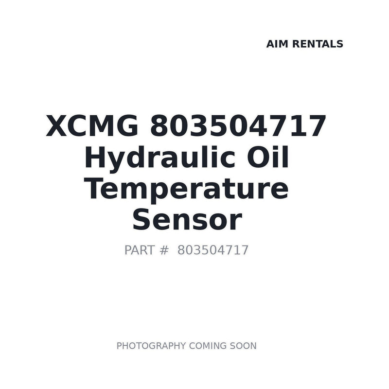 XCMG 803504717 Hydraulic Oil Temperature Sensor for XE215C XE380 Excavator