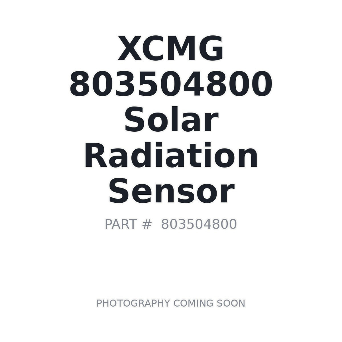 803504800 XCMG Sensor