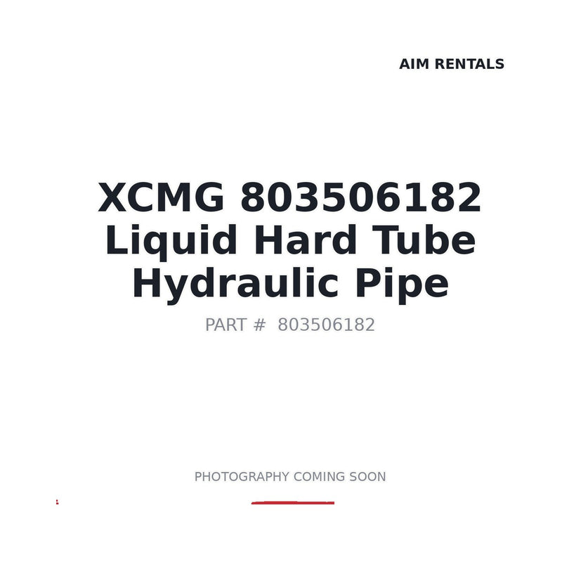 803506182 XCMG Hose