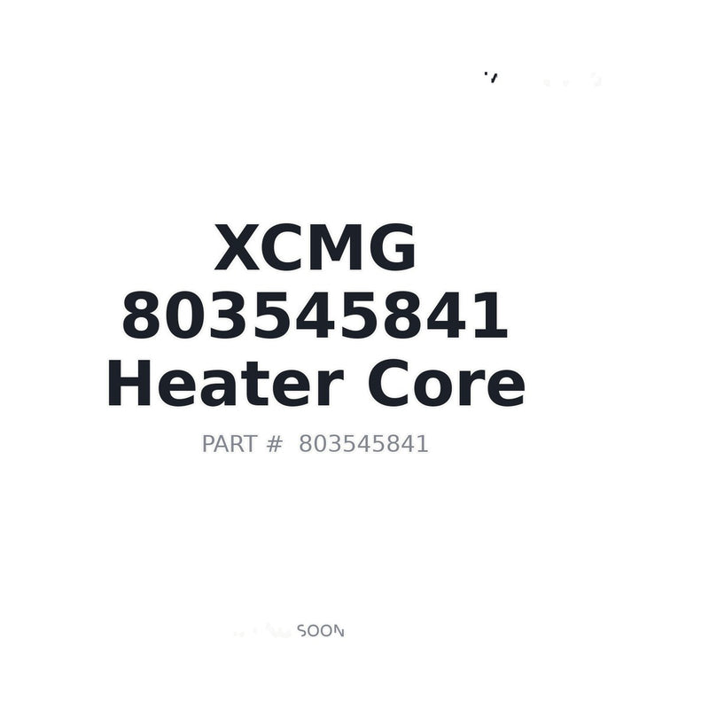 Genuine XCMG 803545841 SG116140-0050 Heater Core for XE-Series Excavators