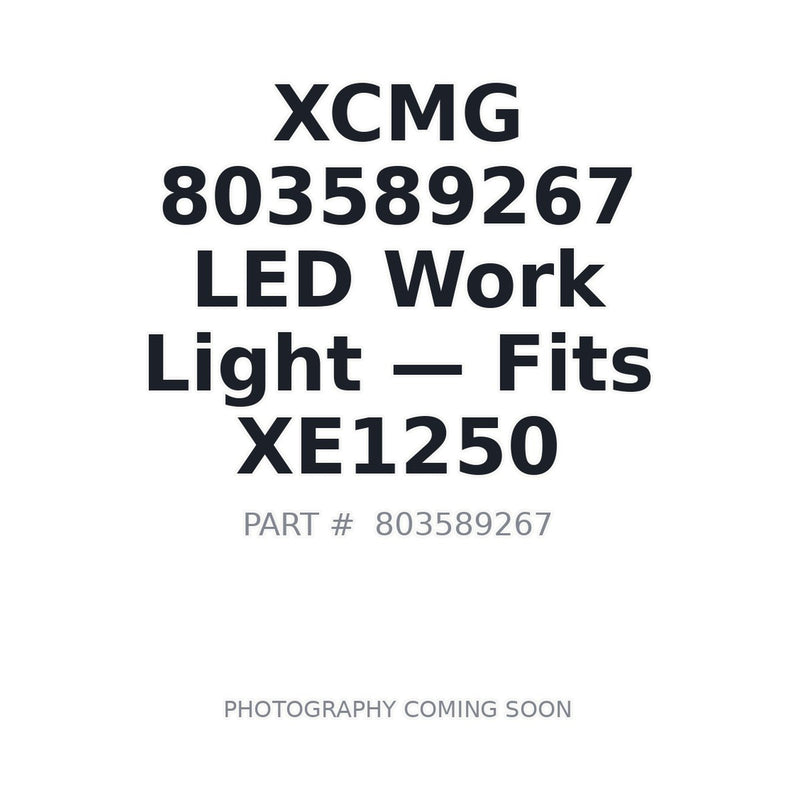 Genuine XCMG 803589267 work light for XE1200 XE1250 mining excavator