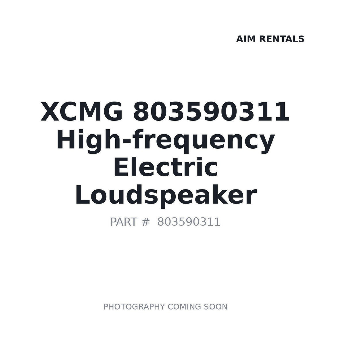 803590311 XCMG Sensor