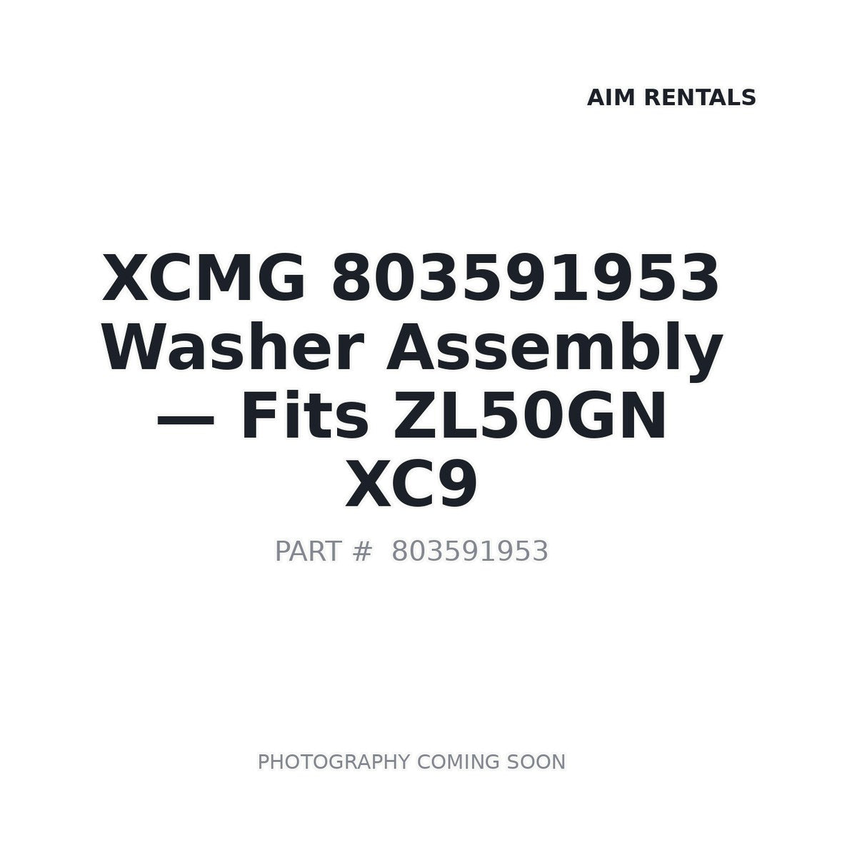 803591953 XCMG Cab Washer Assemblies