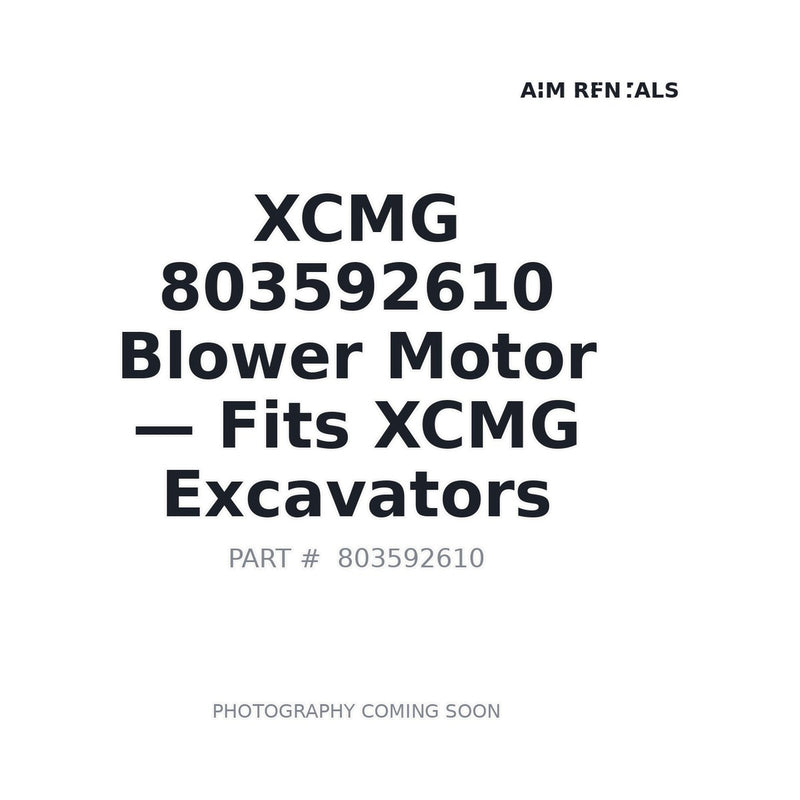 803592610 XCMG Blower Motors