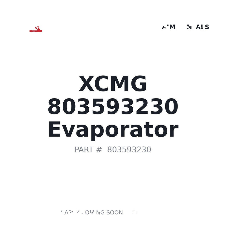 Genuine XCMG 803593230 AC Evaporator for XE520C Large Hydraulic Excavator
