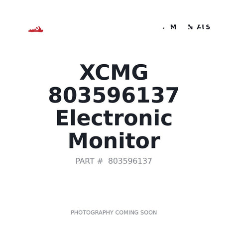 Genuine XCMG 803596137 instrument monitor display panel XE60 XE135 excavator