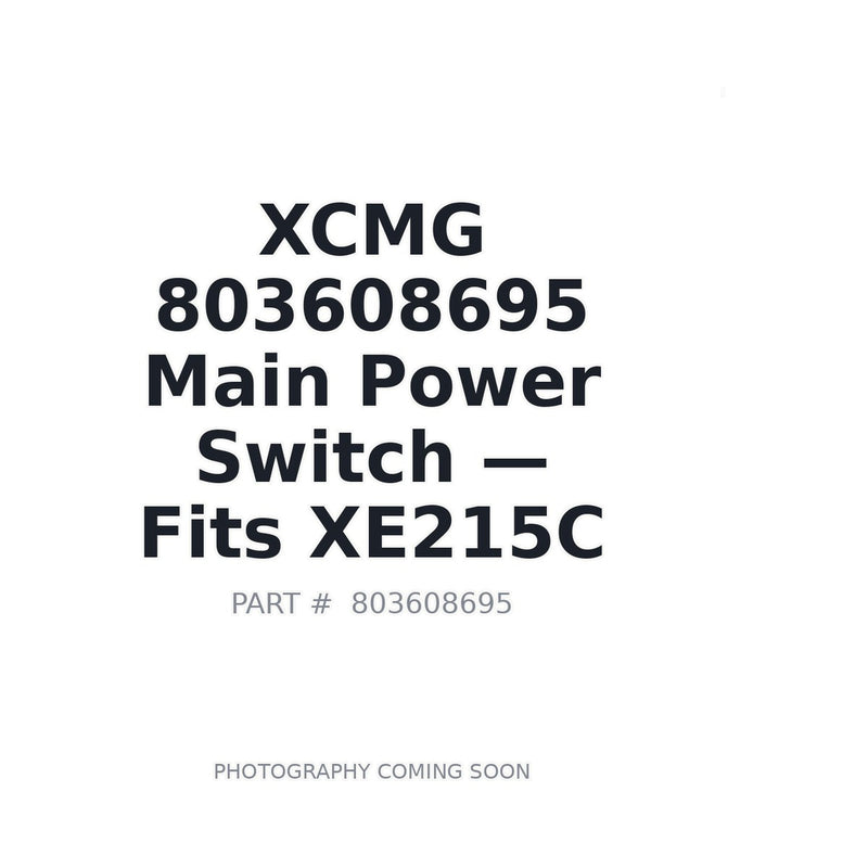 XCMG 803608695 Electrical Switch for XE135B XE200 XE215C XE335C Excavator