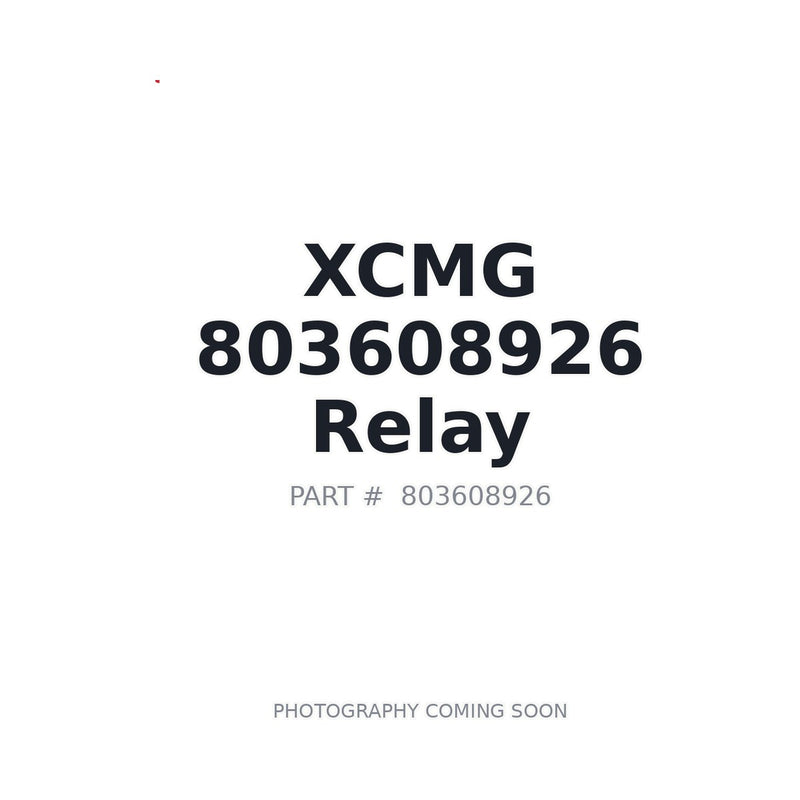 XCMG 803608926 Electrical Relay for XE370CA XE490D Excavator