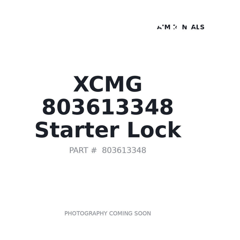 Genuine XCMG 803613348 Starter Lock for D360 GR1705 GR2605 motor grader