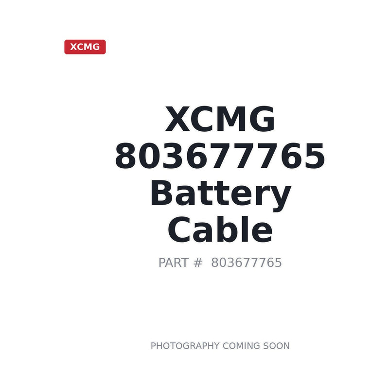 XCMG 803677765 Battery Cable for XE210C Excavator