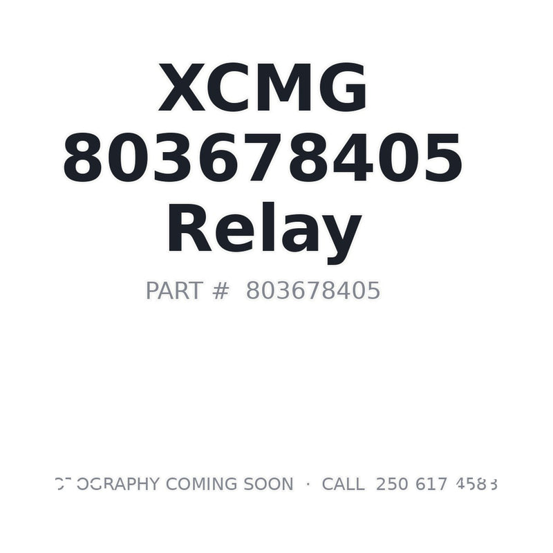 XCMG 803678405 relay for GR2605 motor grader