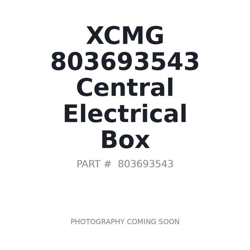 XCMG 803693543 Central Electrical Box for GR2605 Motor Grader