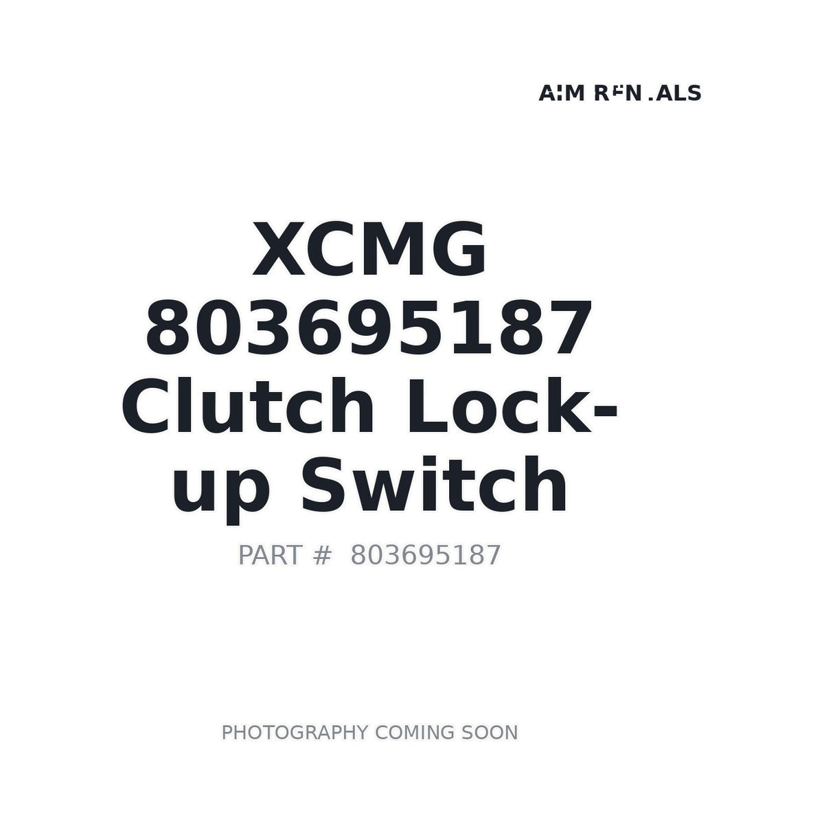 803695187 XCMG Sensor