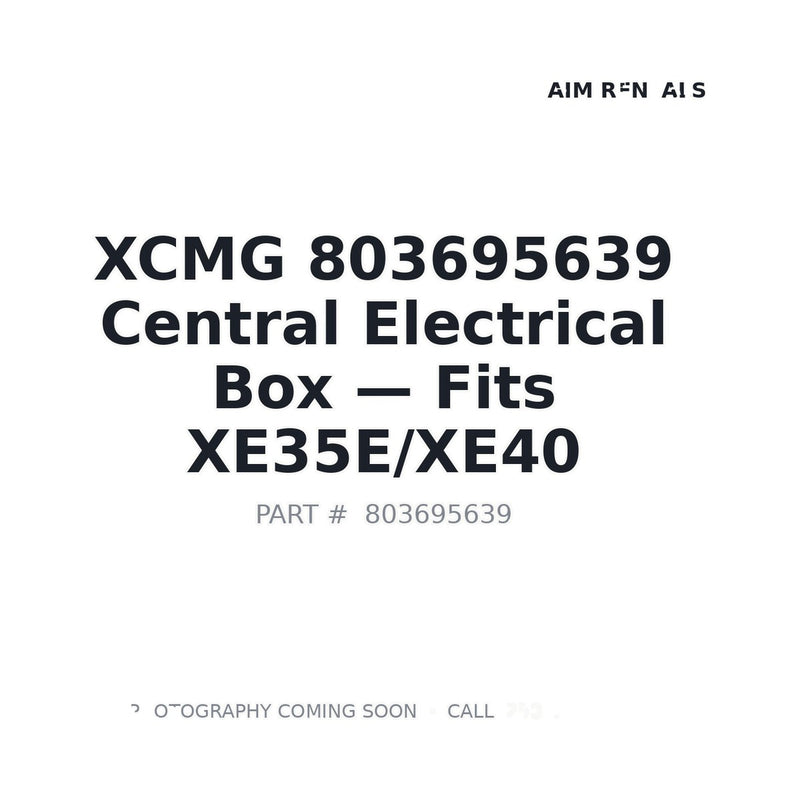 XCMG 803695639 electrical component for XE35E XE35U XE40 mini excavator