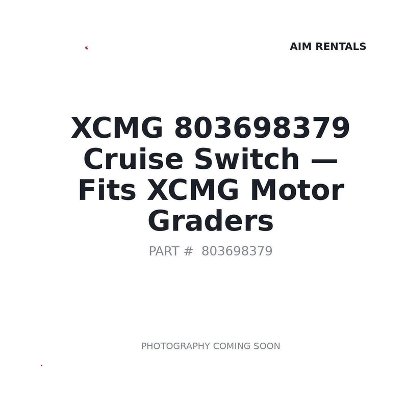 XCMG 803698379 Switch for XCMG Motor Grader Cab Control