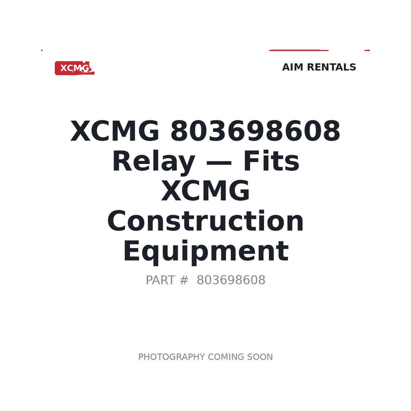803698608 XCMG Electrical Relays