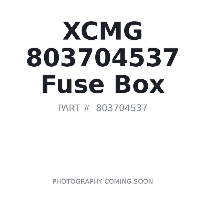 XCMG 803704537 fuse box for XE210 excavator
