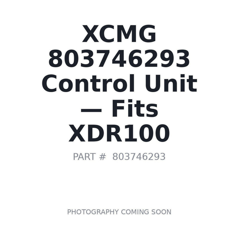 XCMG 803746293 IMCT3654 Main Controller for XDR100 Mining Dump Truck