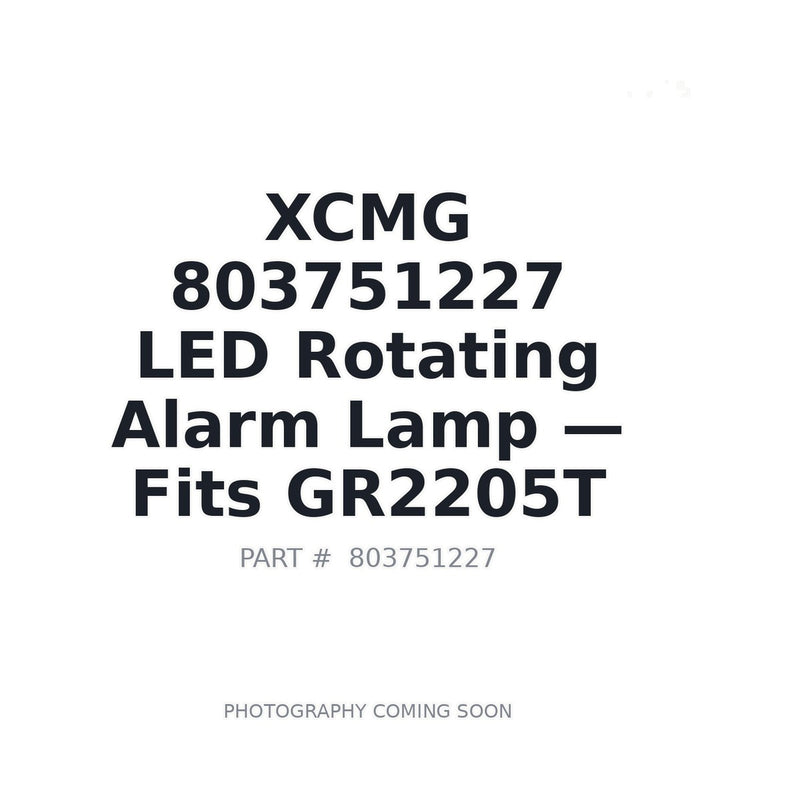 XCMG 803751227 warning light for GR2205T motor grader