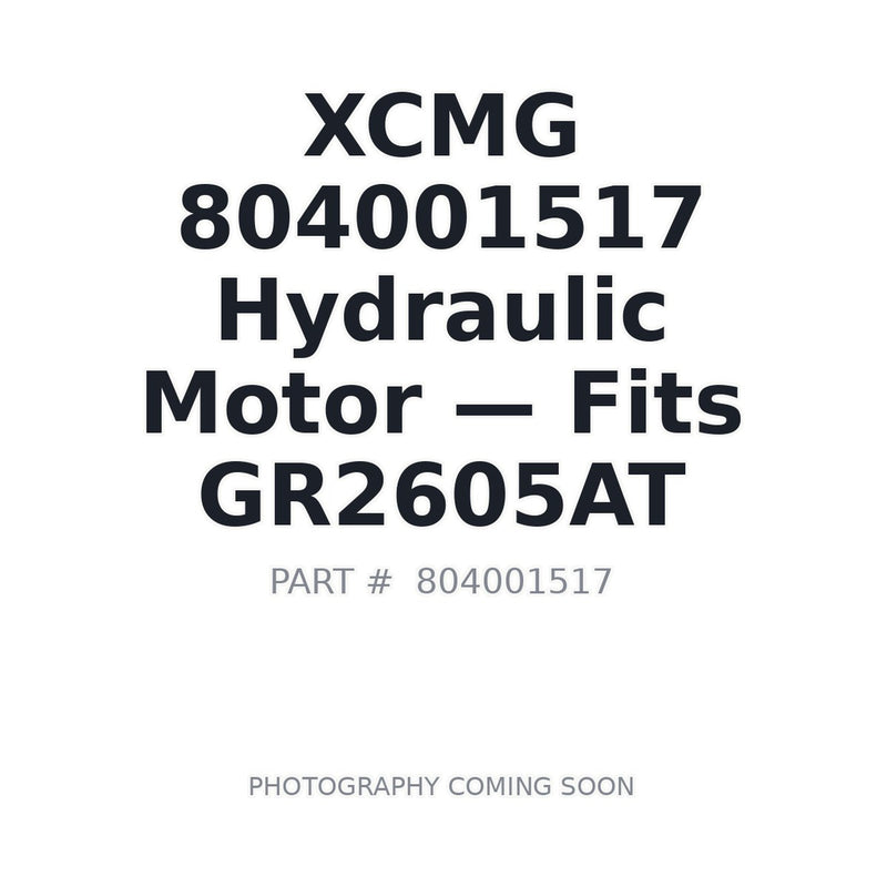 Genuine XCMG 804001517 Hydraulic Motor for GR2605AT Motor Grader