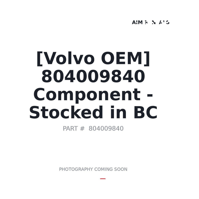 804009840 Volvo Component