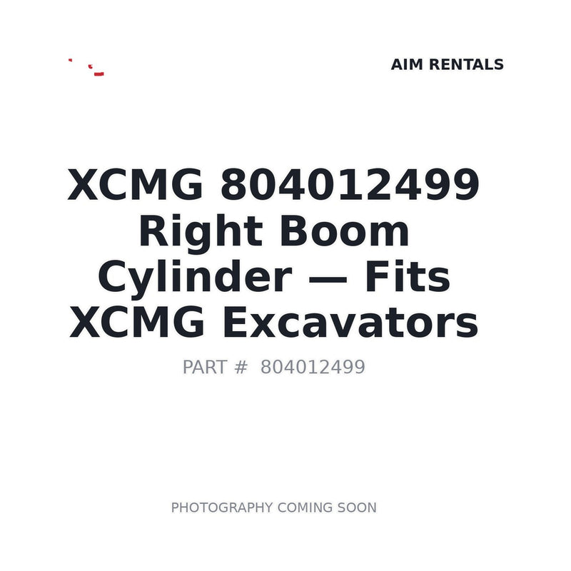 Genuine XCMG 804012499 Right Boom Cylinder XCMG XE-Series Excavator