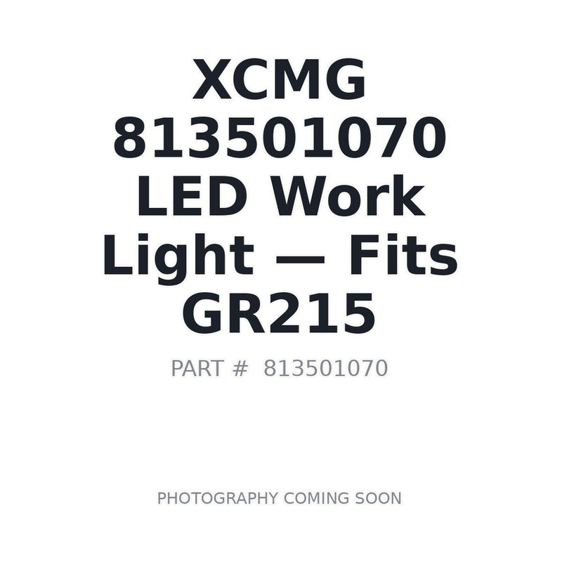 XCMG 813501070 LED Working Lamp for Excavator