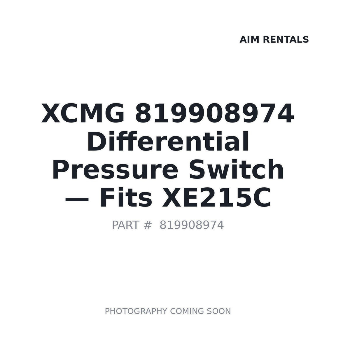 819908974 XCMG Sensors