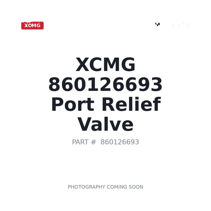 XCMG 860126693 Port Relief Valve for XE215D XE335C Excavator